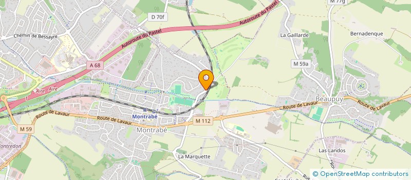 localisation de l'entreprise ADELINE  MONTRABE