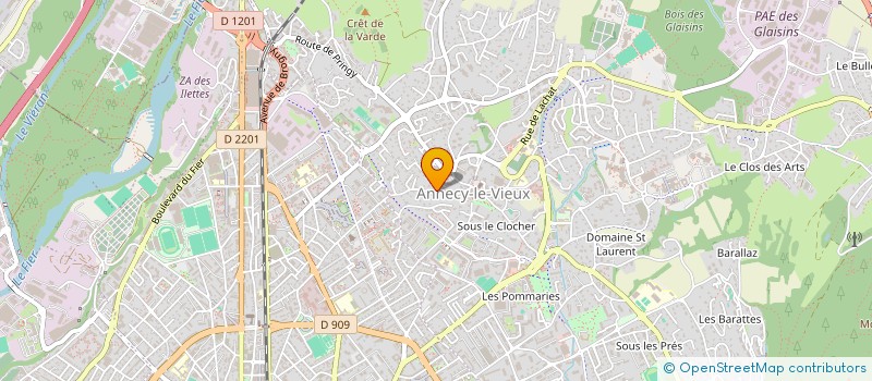 localisation de l'entreprise ADELINE BERNARD - REFLEXOLOGUE à ANNECY