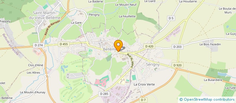 localisation de l'entreprise ADELINE ET VAINTRUB à BELLEME