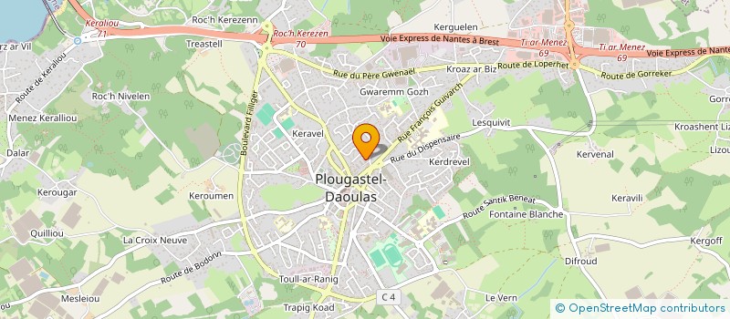 localisation de l'entreprise ADELINE LE ROY à PLOUGASTEL-DAOULAS