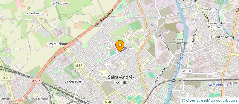 localisation de l'entreprise ADELINE MY IMMOBILIER  MARQUETTE-LEZ-LILLE