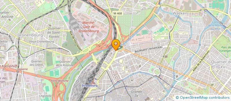 localisation de l'entreprise ADELIOM à STRASBOURG