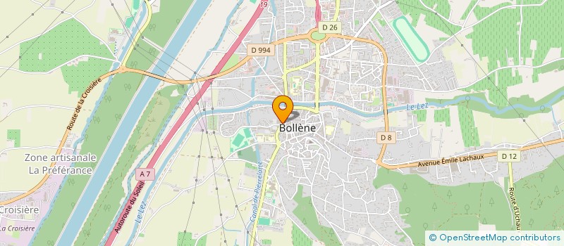 localisation de l'entreprise ADELIS INFORMATIQUE à BOLLENE