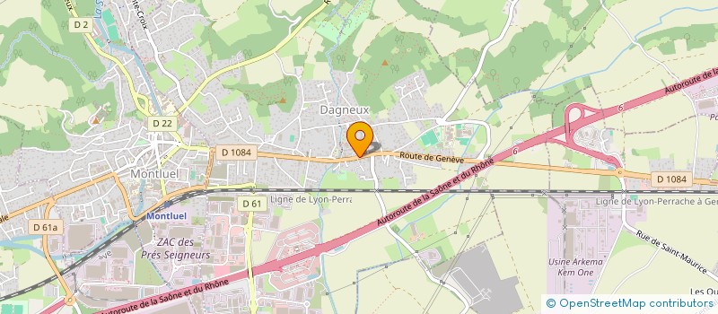 localisation de l'entreprise ADELISSA COIFFURE  DAGNEUX