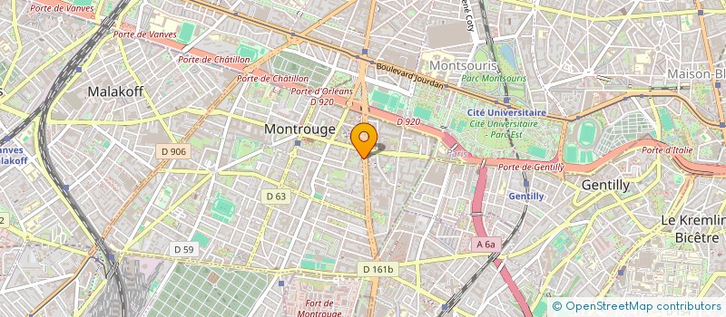 localisation de l'entreprise ADELLISE  MONTROUGE