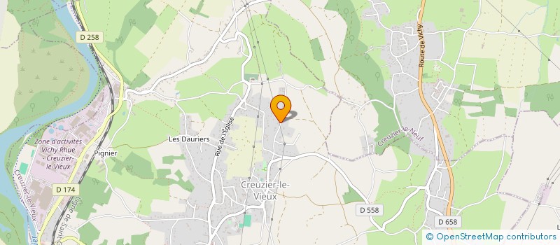 localisation de l'entreprise ADELMAVERO  CREUZIER-LE-VIEUX