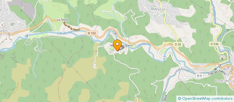 localisation de l'entreprise ADELOC07 à MEYRAS