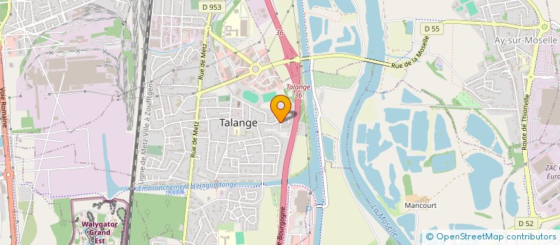 localisation de l'entreprise ADELOR SARL  TALANGE