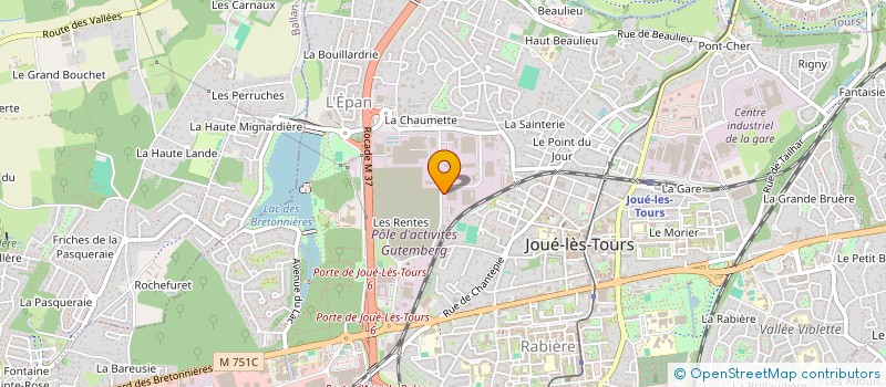 localisation de l'entreprise ADELPHE  JOUE-LES-TOURS