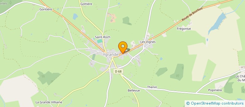 localisation de l'entreprise ADELTA  YGRANDE