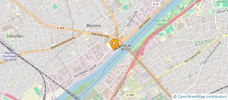 localisation de l'entreprise ADELYA TEXTILE CARE à BEZONS