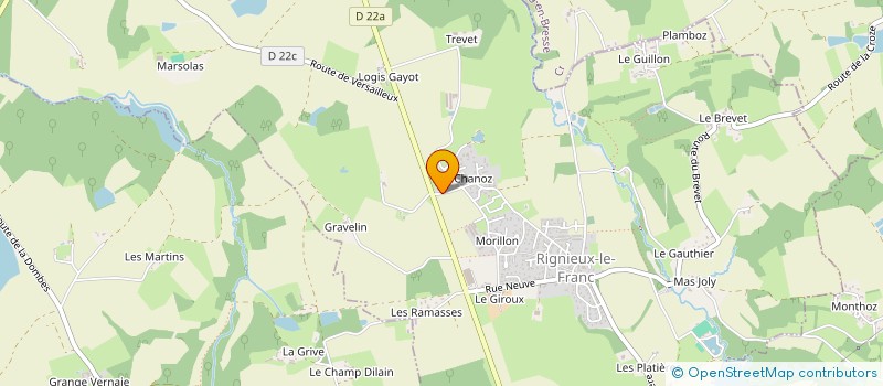 localisation de l'entreprise ADELYS à RIGNIEUX-LE-FRANC