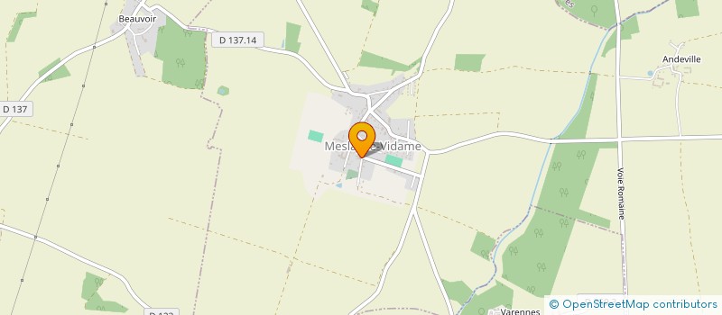 localisation de l'entreprise ADELYS CHRISTOPHE PLOMBERIE-CHAUFFAGE à MESLAY-LE-VIDAME