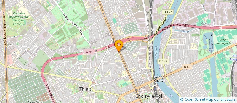 localisation de l'entreprise ADEM  THIAIS