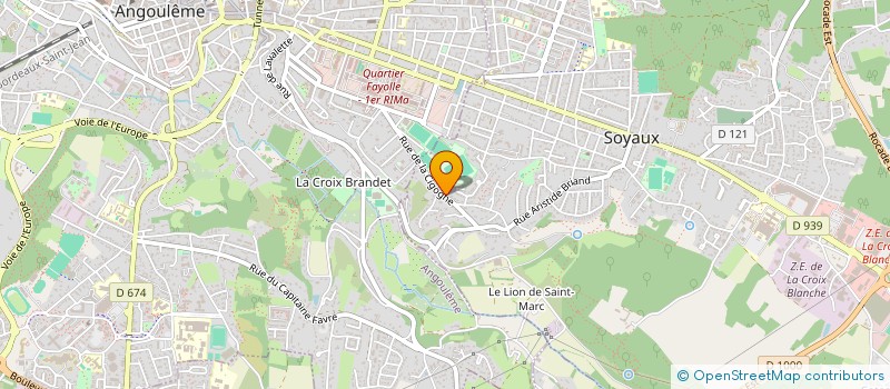 localisation de l'entreprise ADEM  SOYAUX