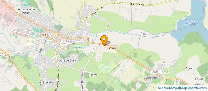 localisation de l'entreprise ADEM à BAZAS
