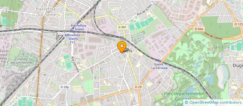 localisation de l'entreprise ADEM à STAINS