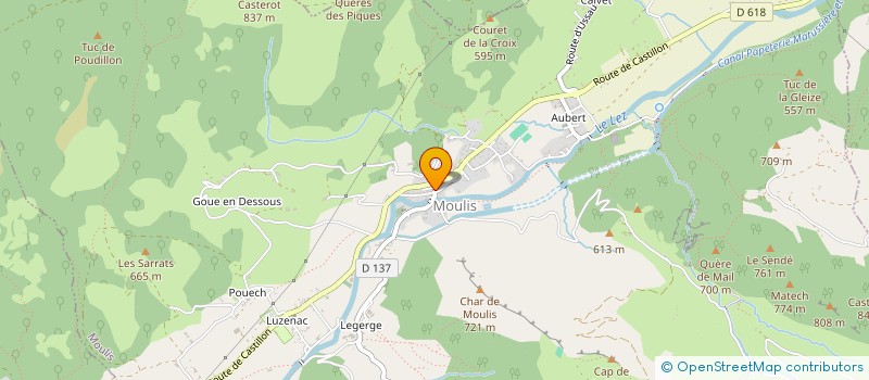localisation de l'entreprise ADEM ASS DEVELOPPEMENT ECONOMIQUE MOULIS à MOULIS