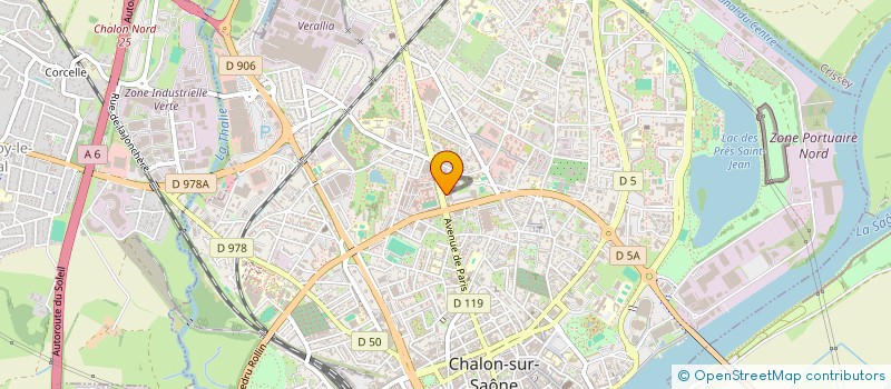 localisation de l'entreprise ADEM COIFF à CHALON-SUR-SAONE