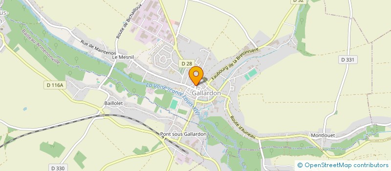 localisation de l'entreprise ADEM COIFFE à GALLARDON