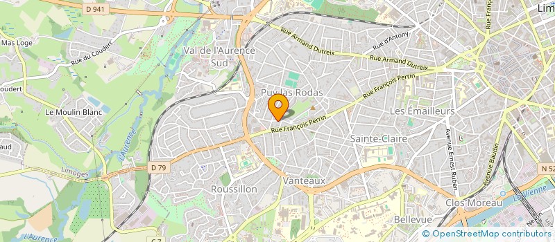 localisation de l'entreprise ADEM LIMOUSIN à LIMOGES