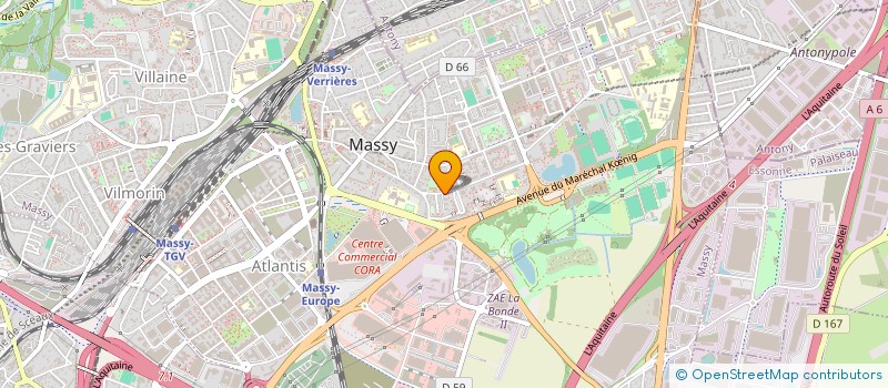 localisation de l'entreprise ADEM TRANSPORT EXPRESS à MASSY