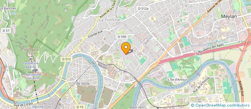 localisation de l'entreprise ADEMA  LA TRONCHE