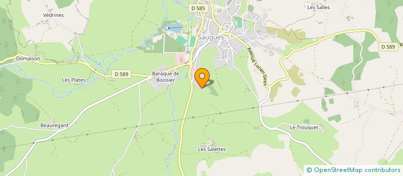 localisation de l'entreprise ADEMA  SAUGUES