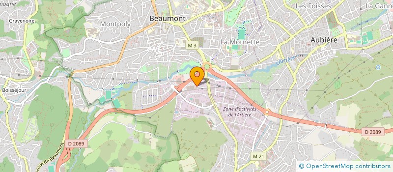 localisation de l'entreprise ADEMAG  BEAUMONT