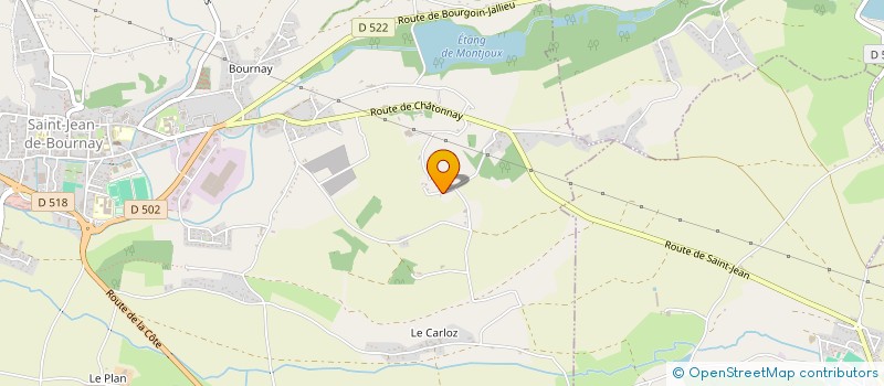 localisation de l'entreprise ADEMAR à SAINT-JEAN-DE-BOURNAY