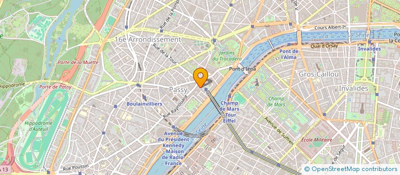 localisation de l'entreprise ADEMAR INVEST à NEUILLY-SUR-SEINE