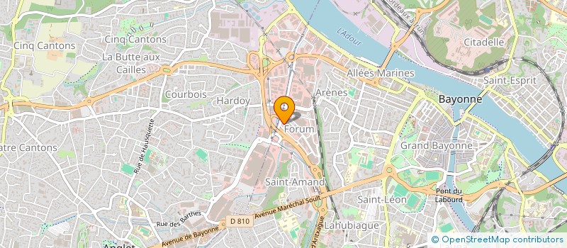 localisation de l'entreprise ADEMAS à BAYONNE