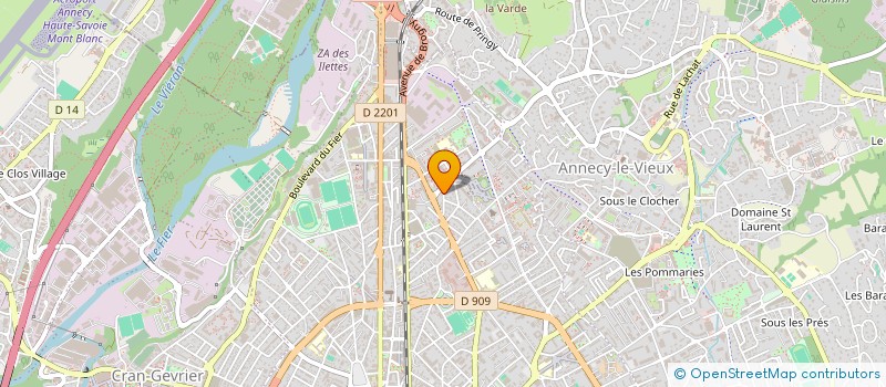 localisation de l'entreprise ADEMAYA - AMICALE DU RAMI ANNECIEN à ANNECY