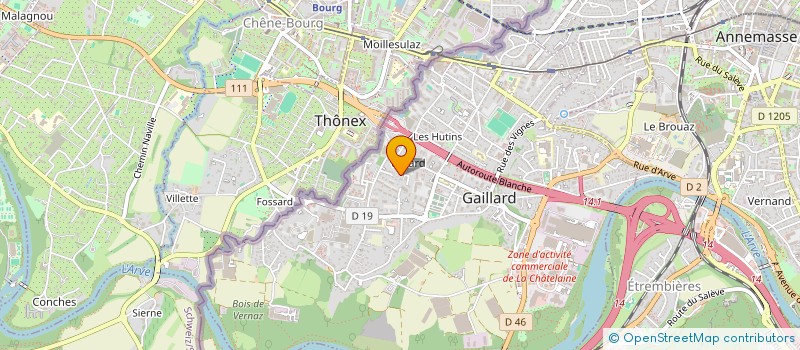 localisation de l'entreprise ADEMES à GAILLARD