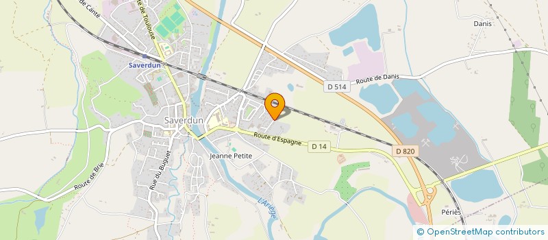 localisation de l'entreprise ADEMI MECA AUTO à SAVERDUN