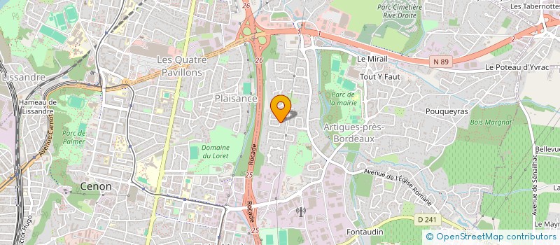 localisation de l'entreprise ADEMMA  ARTIGUES-PRES-BORDEAUX