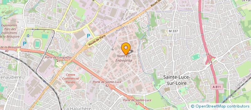 localisation de l'entreprise ADEMO à NANTES