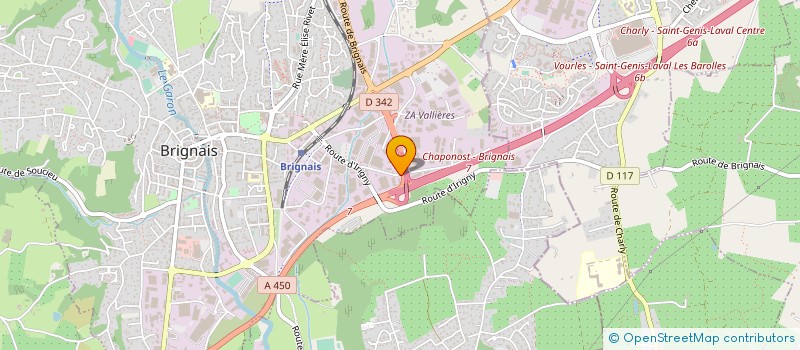 localisation de l'entreprise ADEMOLYS à BRIGNAIS