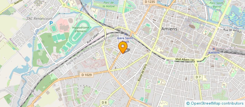 localisation de l'entreprise ADEMUS ASSOCIATION POUR LE DEVEVELOPPEMENT ET LA PROMOTION DES THERAPIES A MEDIATIONS ARTISTIQUES  AMIENS