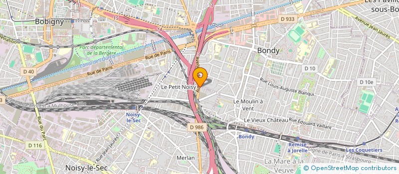 localisation de l'entreprise ADEN BATIMENT à NOISY-LE-SEC