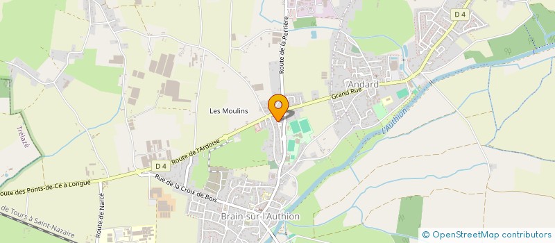 localisation de l'entreprise ADEN-ISOL à LOIRE-AUTHION