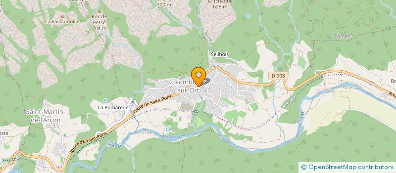 localisation de l'entreprise ADEN PSY à COLOMBIERES-SUR-ORB
