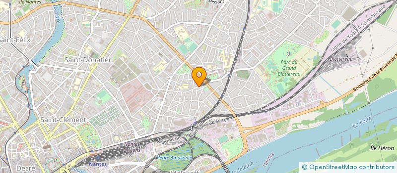 localisation de l'entreprise ADEN SARL à NANTES