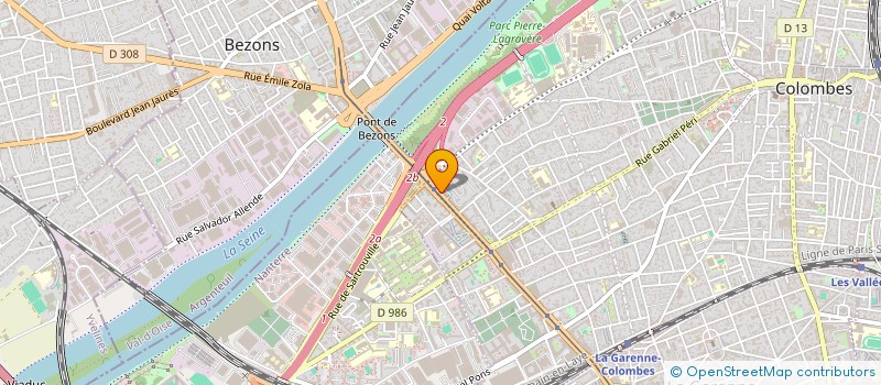 localisation de l'entreprise ADENA  COLOMBES