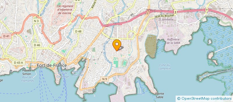 localisation de l'entreprise ADENA INSERTION  FORT-DE-FRANCE