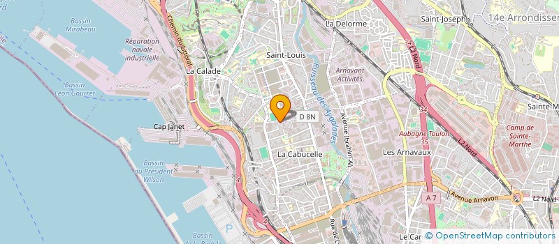 localisation de l'entreprise ADENAA à MARSEILLE