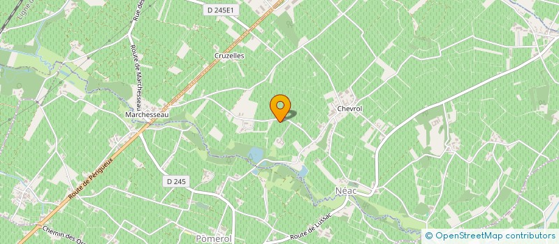 localisation de l'entreprise ADENE  POMEROL