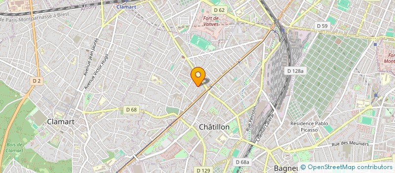 localisation de l'entreprise ADENEV à CHATILLON