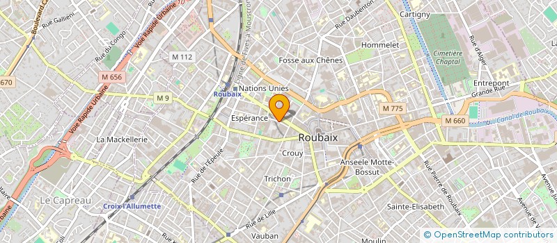 localisation de l'entreprise ADENIOR EXPANSION à ROUBAIX