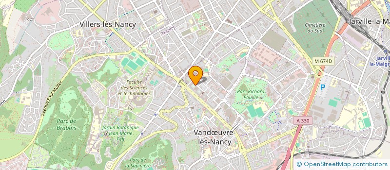 localisation de l'entreprise ADENO à VANDŒUVRE-LES-NANCY